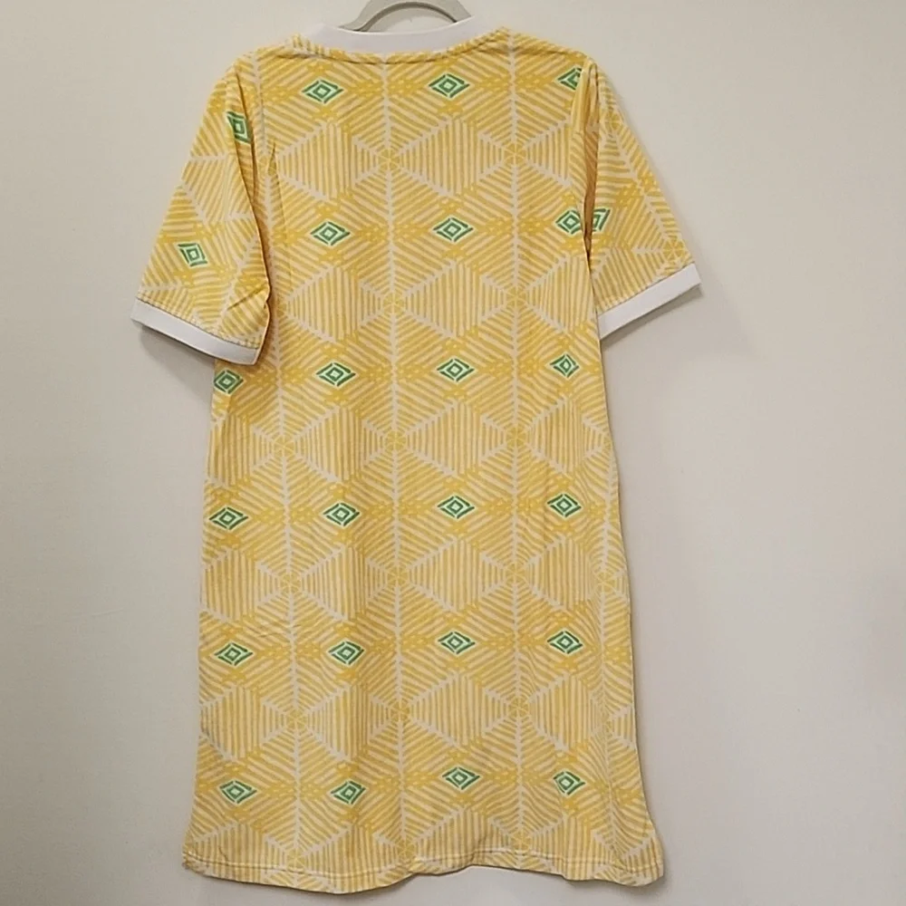 Stan Herman  Coastal Mosaic Ripples Zip Lounge/ Robe Dress Sunshine Size Small - Picture 10 of 16